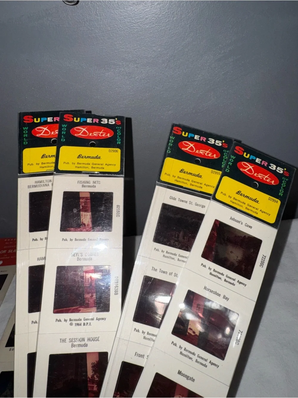 Vintage 35mm Color Slides Lot NOS Bermuda Hawaii set of 7 souvenir Dexter